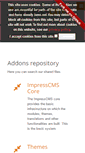 Mobile Screenshot of addons.impresscms.org